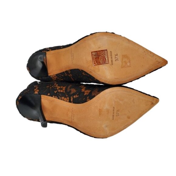 Givenchy Leather Lace Heeled Ankle Boots - Picture 7 of 9